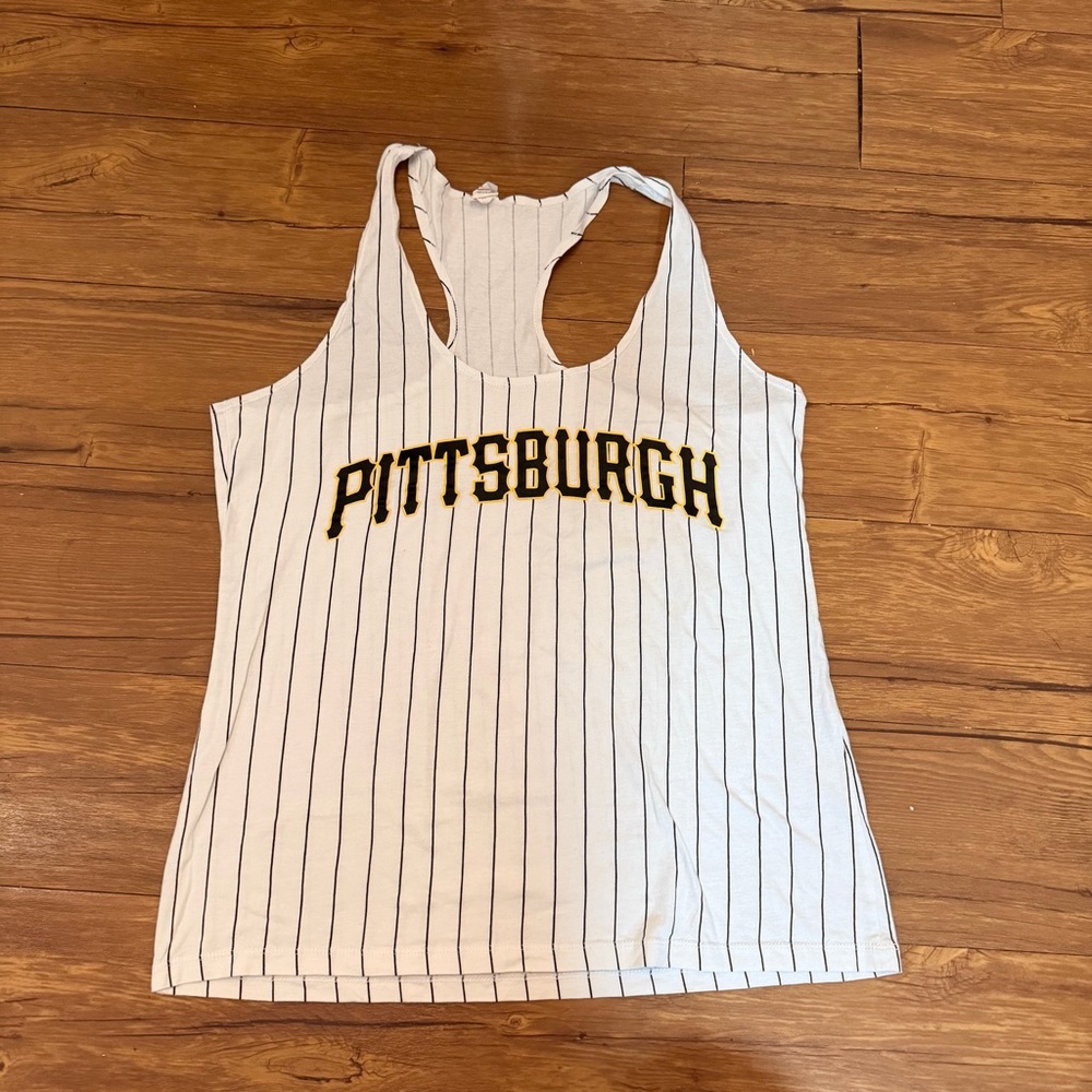 Pittsburgh Pirates Tank Top Lot Bundle Women's Size Large Black Yellow White
